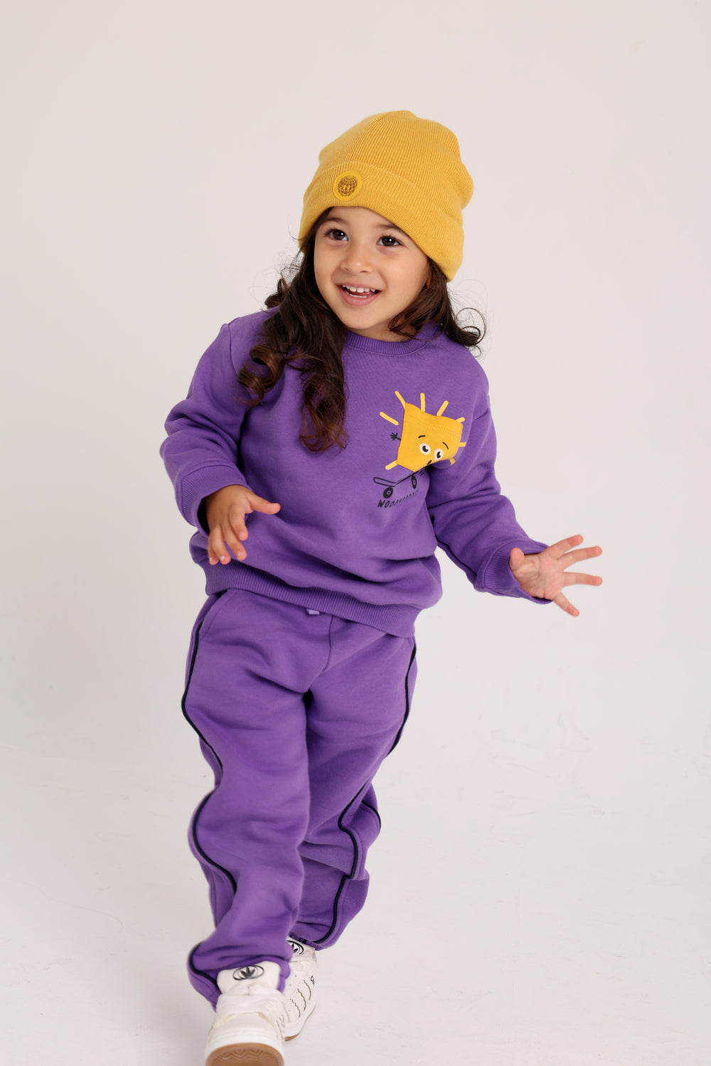 unisex cotton sweatshirt - purple