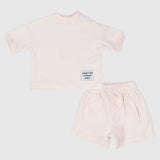 unisex pink 2-piece outfit set