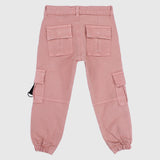 dusty pink cargo pants