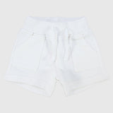 unisex white cotton shorts