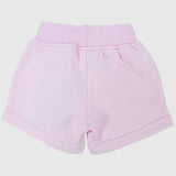 baby girls' pink cotton shorts