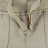 unisex beige cotton shorts