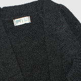charcoal longline knit cardigan