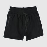 black side zipper shorts