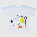 smiling puppy short-sleeved t-shirt