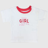 "little girl with big plans" short-sleeved t-shirt