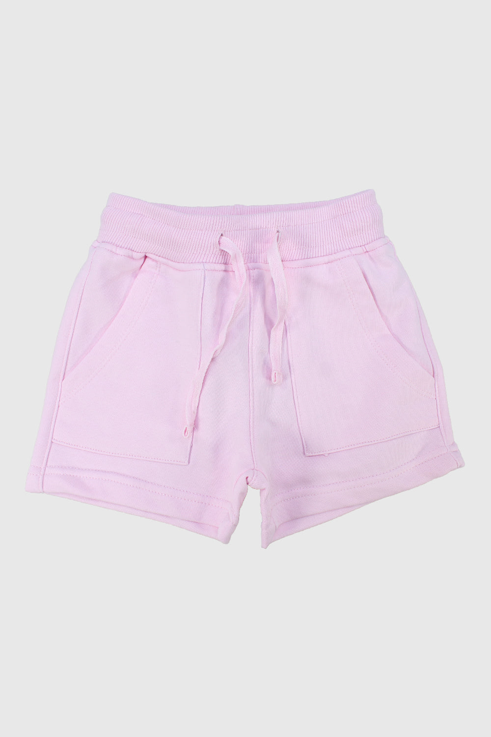 girls' pink cotton shorts