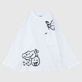 smiley cloud long-sleeved t-shirt