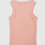 cropped ribbed tank top