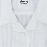 white checkered button-up shirt