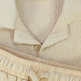 unisex beige 2-piece outfit set
