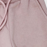 dusty pink fleeced sweatpants