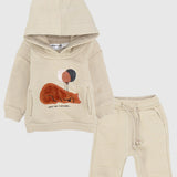 hooded 2-piece unisex outfit set