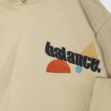 balance long-sleeved hooded t-shirt