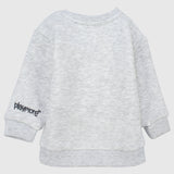 long-sleeved fleeced sweatshirt