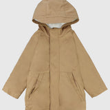 unisex fur lined raincoat