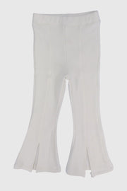 white flared leggings - playmore