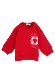 unisex cotton sweatshirt - red