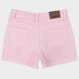 pink gabardine shorts