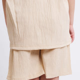 unisex beige 2-piece outfit set
