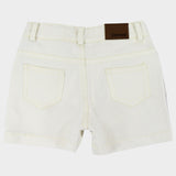 off-white gabardine shorts