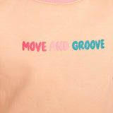 move & groove long-sleeved fleeced sweatshirt