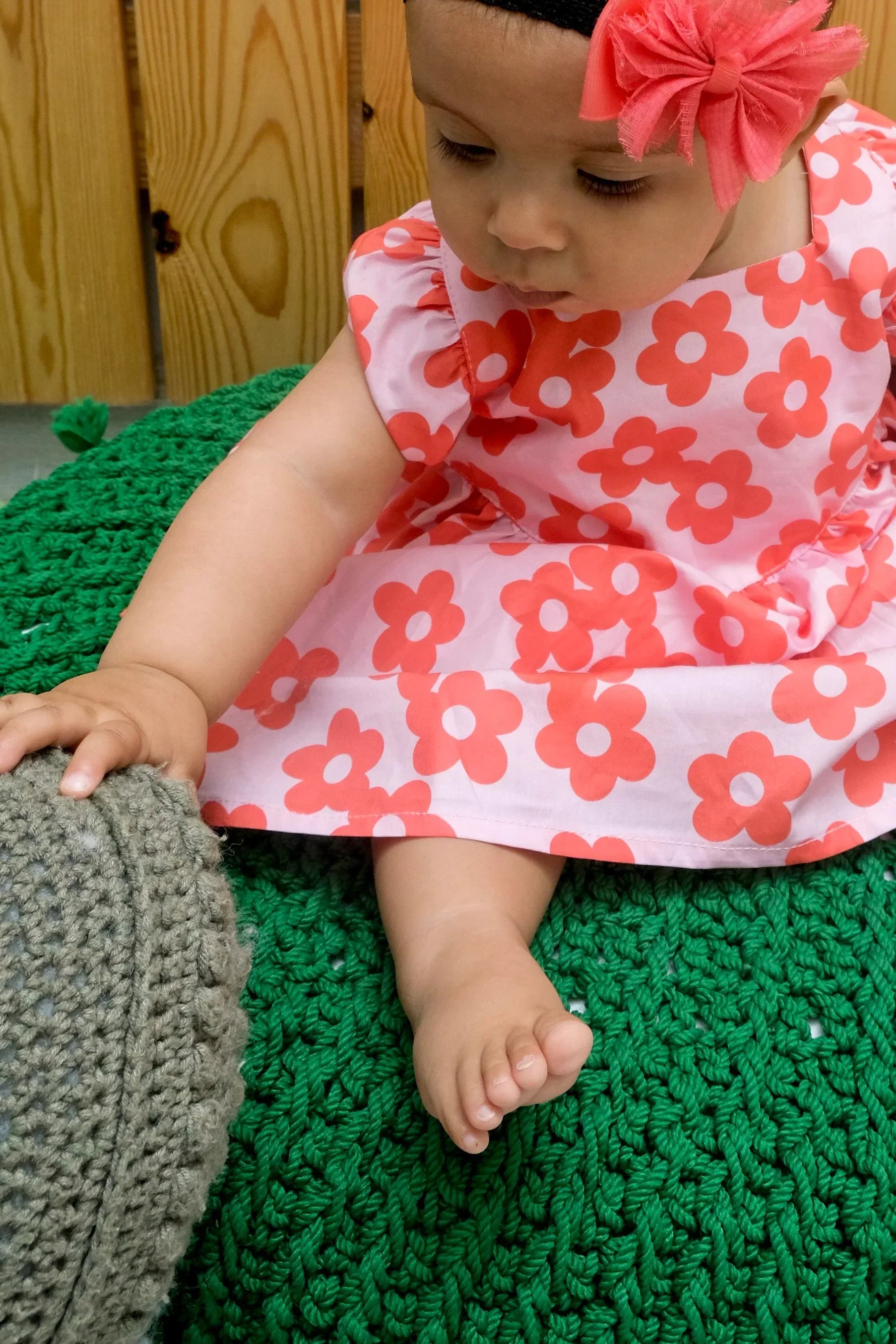 cotton cross back floral dress - playmore