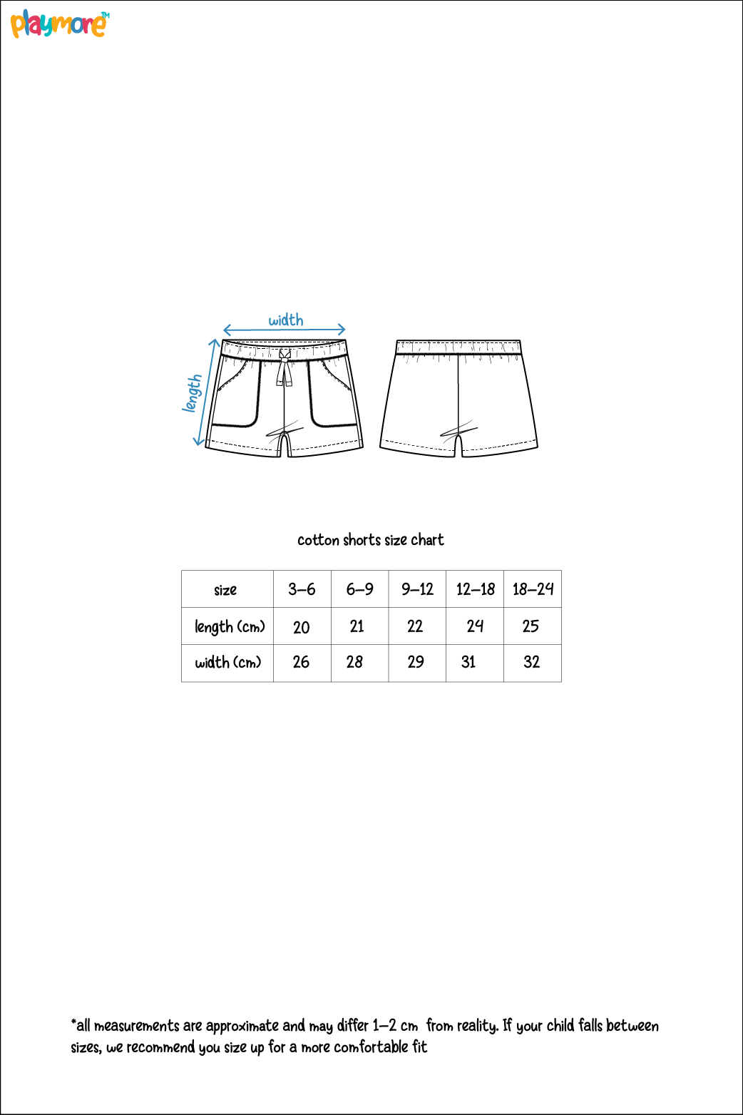 baby girls' pink cotton shorts
