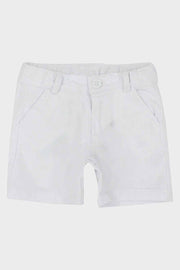 unisex gabardine white shorts - playmore