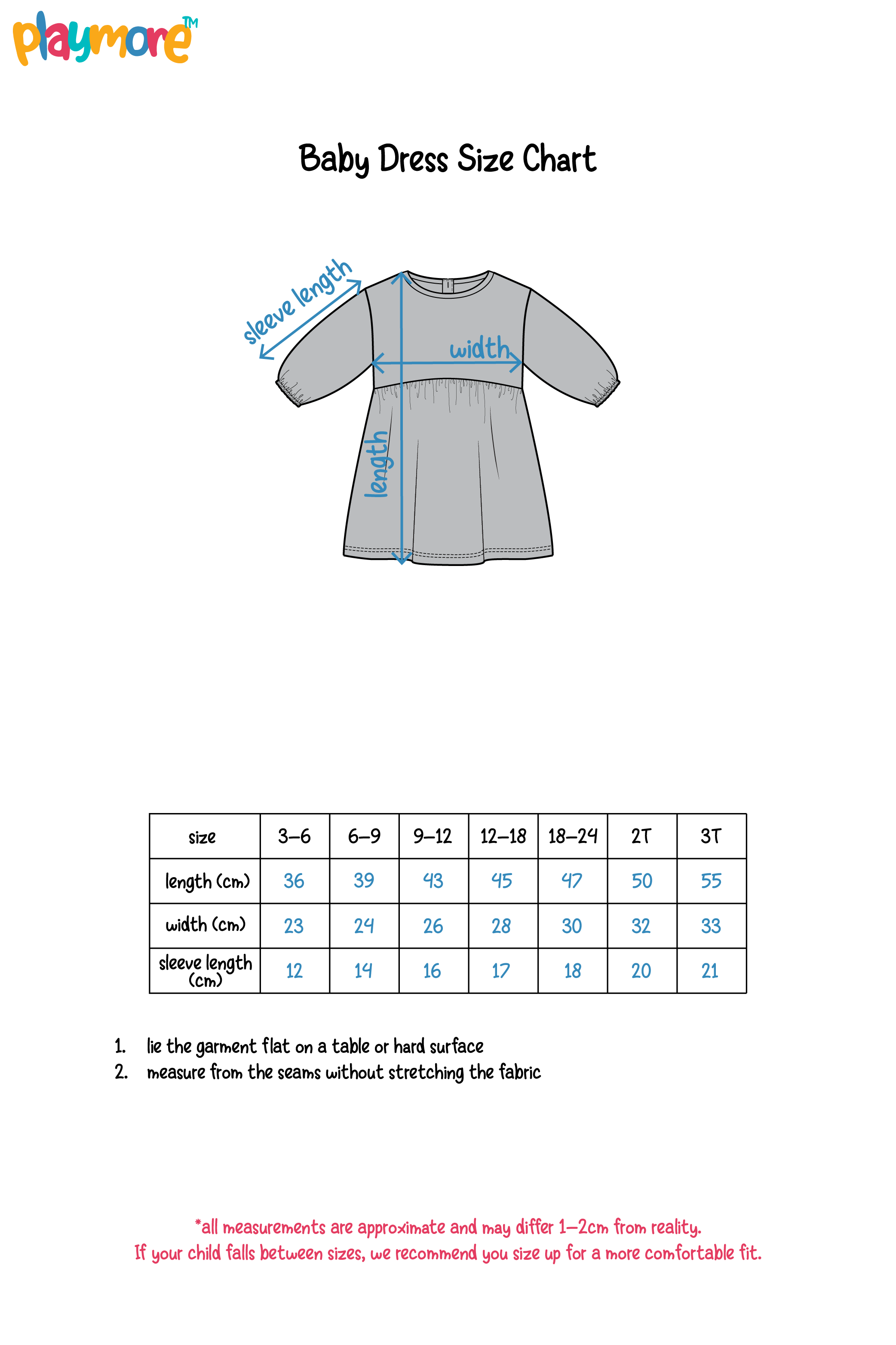 baby girls indigo short sleeved dress