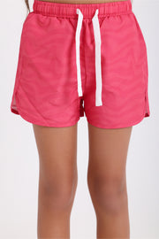 girls waterproof swim shorts – fuchsia