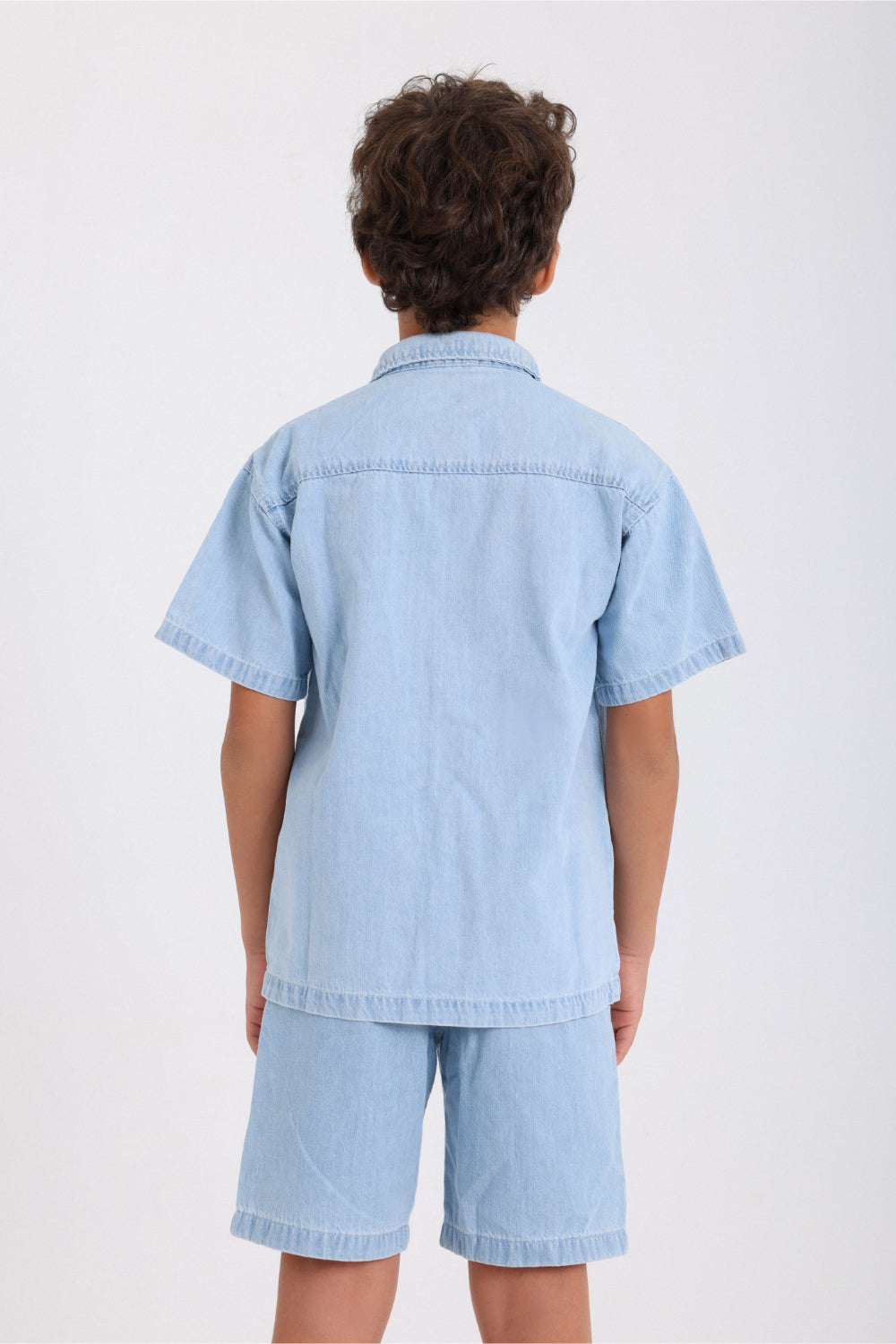 boys cotton denim shirt – blue