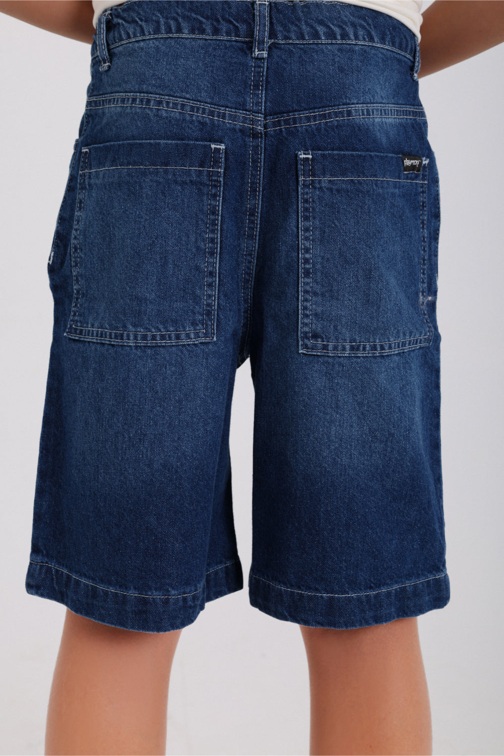 boys cotton denim short – blue
