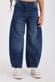 girls denim pants – blue wash