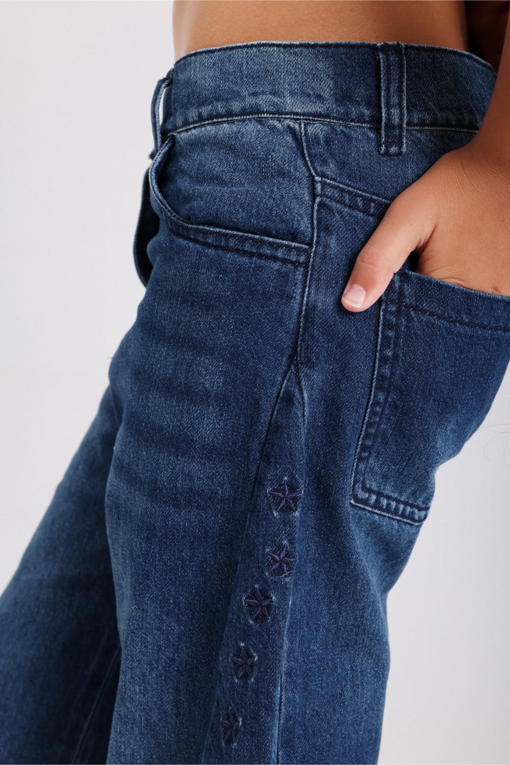 girls denim pants – blue wash