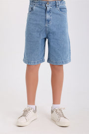 boys denim shorts – light blue
