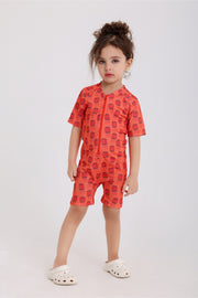unisex baby swimsuit – orange