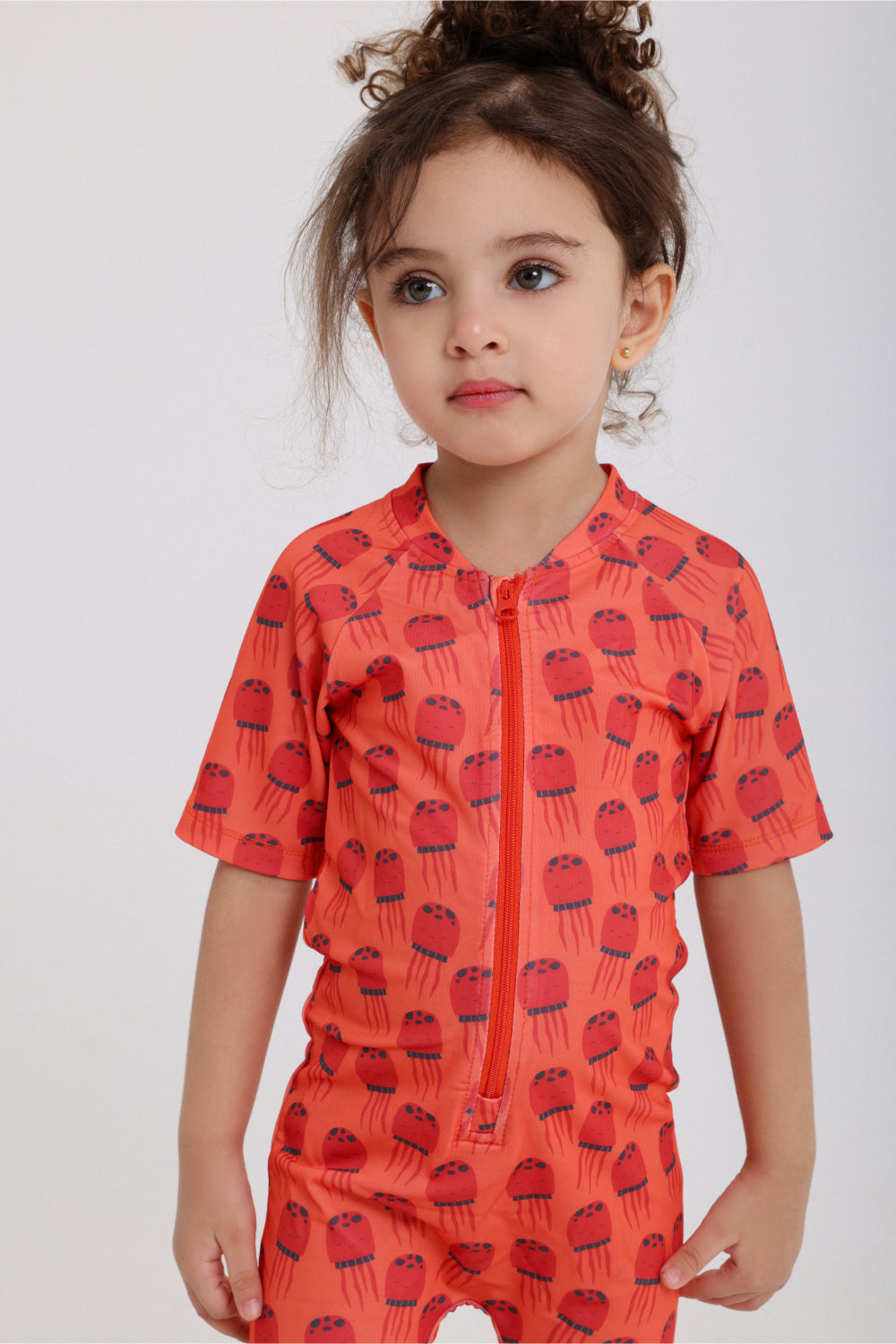 unisex baby swimsuit – orange