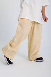 baby boys cotton pants – yellow