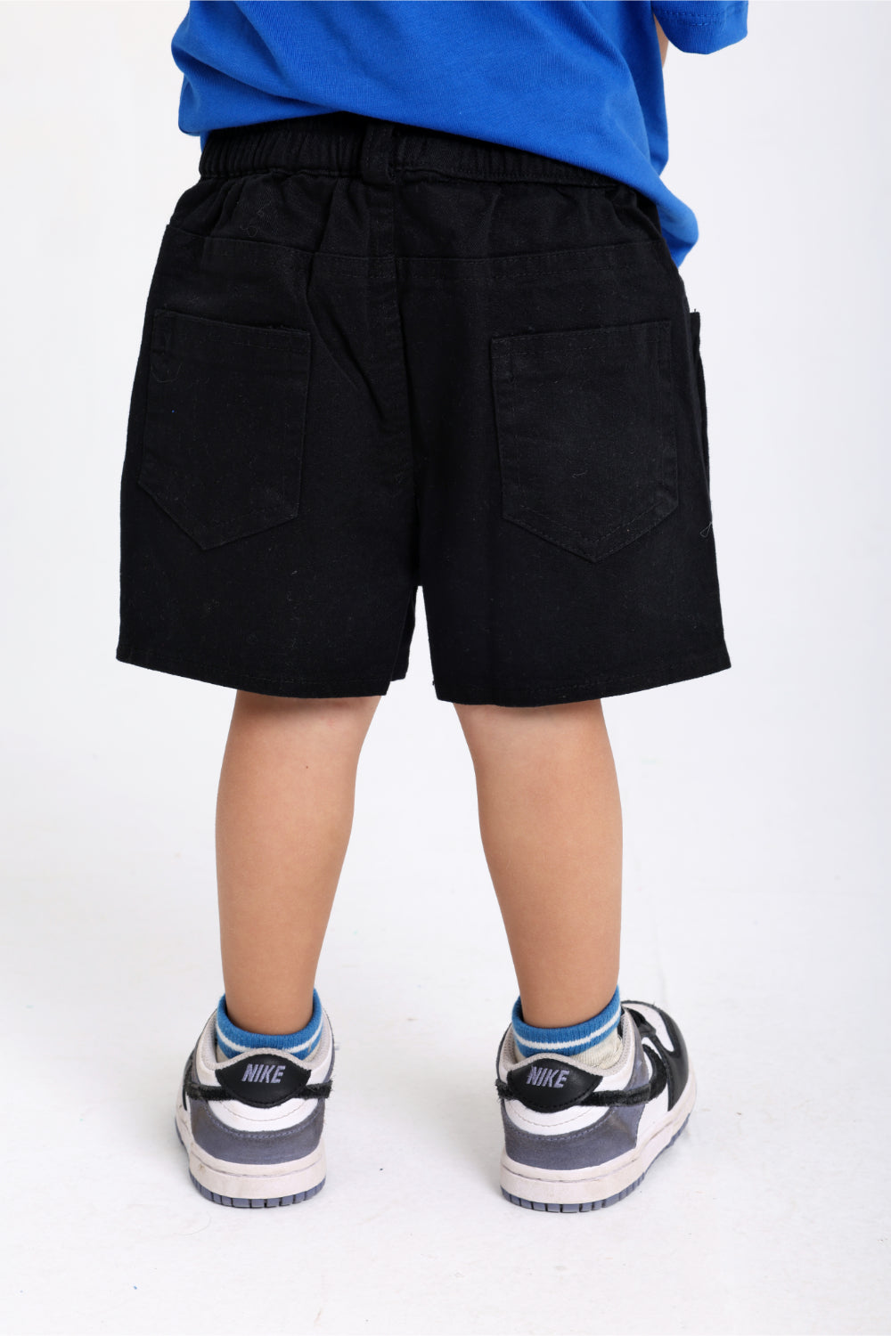 baby boys gabardine shorts – black