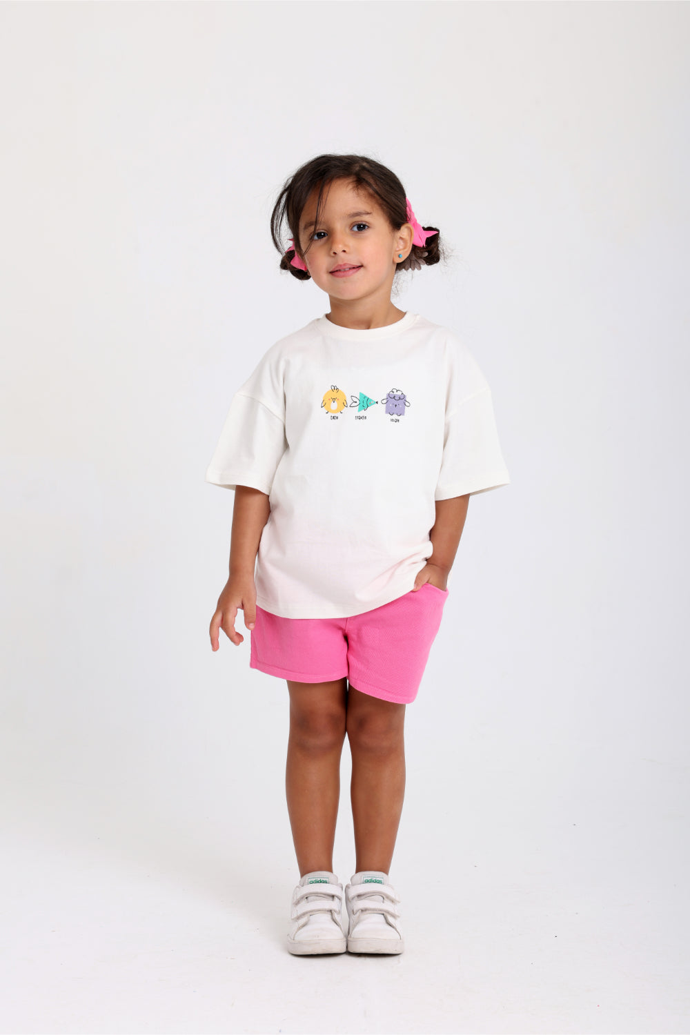 unisex baby off-white "circle triangle square" cotton t-shirt