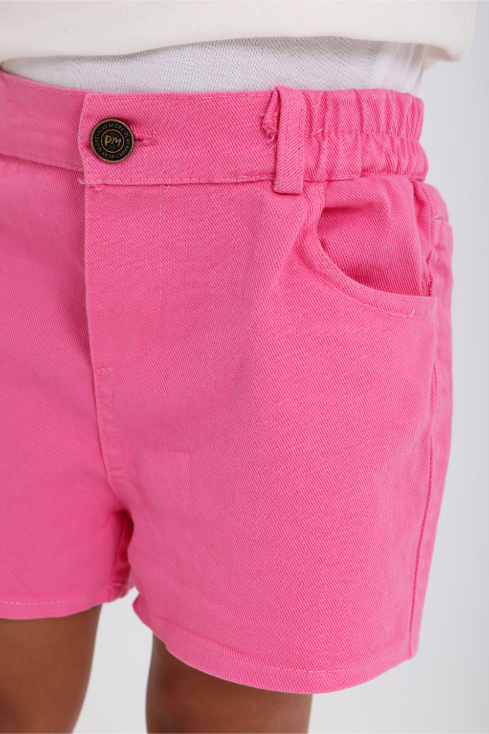 baby girls gabardine shorts – fuchsia