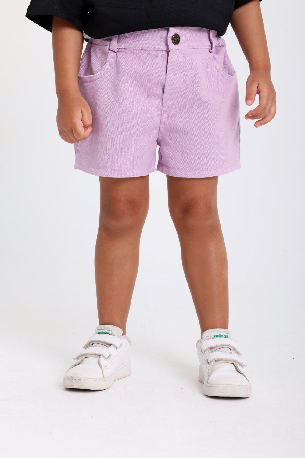 baby girls gabardine shorts – purple
