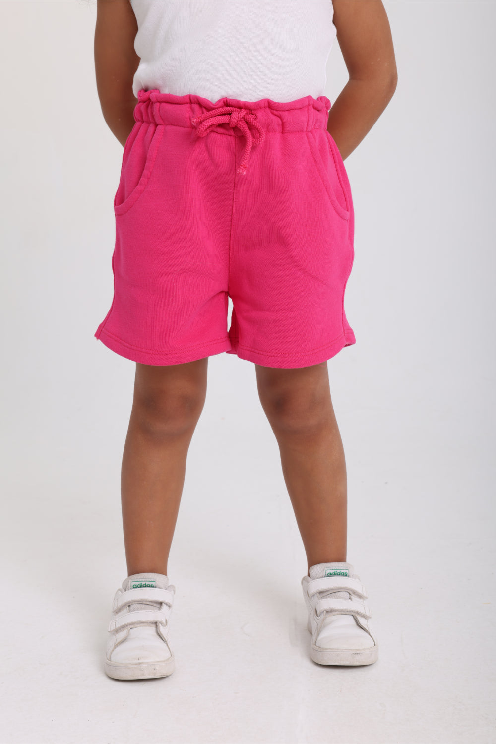 baby cotton shorts – fuchsia