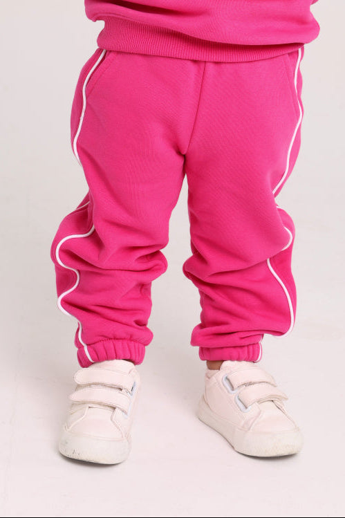 baby girls cotton sweatpants – fuchsia