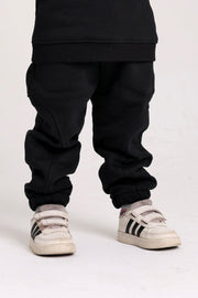 Unisex cotton sweatpants – black