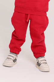 unisex cotton sweatpants - red