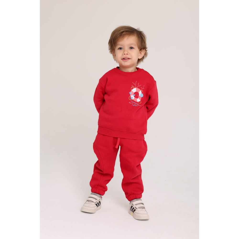 unisex cotton sweatshirt - red