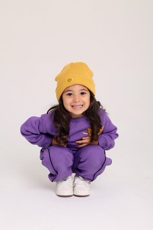 unisex cotton sweatshirt - purple