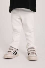 unisex interlock fur leggings – offwhite